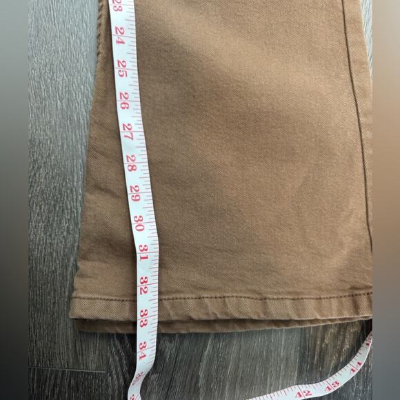 Pull&Bear Brown Flare High Rise Cotton Jeans Size 4 NWT - Picture 8 of 9